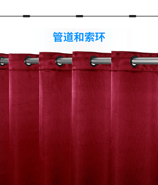 箱形\平行\(zhòng)刀形\捏形\按扣軌道等舞臺(tái)阻燃幕布褶皺類(lèi)型概述介紹（附圖）