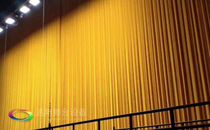 舞臺幕、舞臺阻燃幕布B1級阻燃金絲絨密絲絨大幕側幕電動對開幕軌道