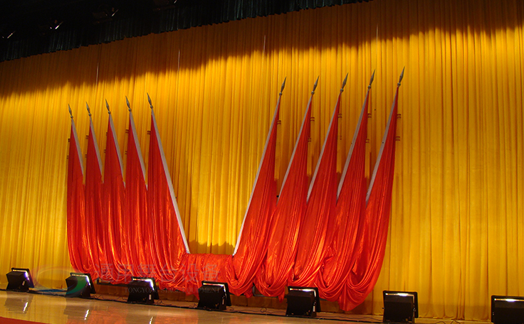 學(xué)校禮堂、報(bào)告廳 大型舞臺(tái)阻燃幕布廠家定做